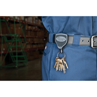 Super48™ Key Chains, Polycarbonate, 48" Cable, Belt Clip Attachment TLZ008 | Pryde Industrial Inc.