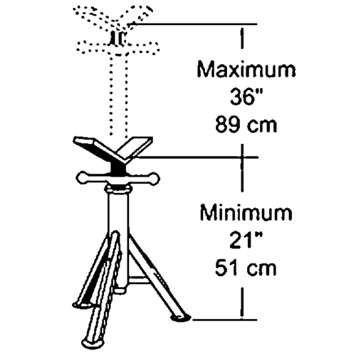 L&egrave;ve-tubes robuste, Capacit&eacute; de chargement 2500 lb Pryde Industrial Inc.