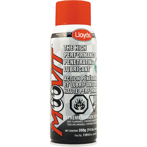 Moovit High Performance Lubricant, Aerosol Can, 350 g Pryde Industrial Inc.