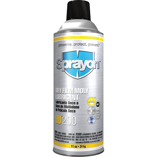 LU200 Dry Film Moly Lubcricant, Aerosol Can Pryde Industrial Inc.