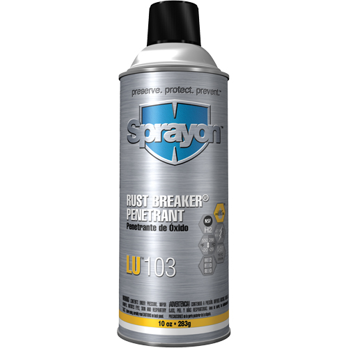 LU103 Rust Breaker Penetrant, Aerosol Can, 16 oz. Pryde Industrial Inc.