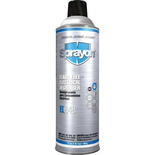 EL848 Flash Free&reg; Electrical Degreaser, Aerosol Can Pryde Industrial Inc.