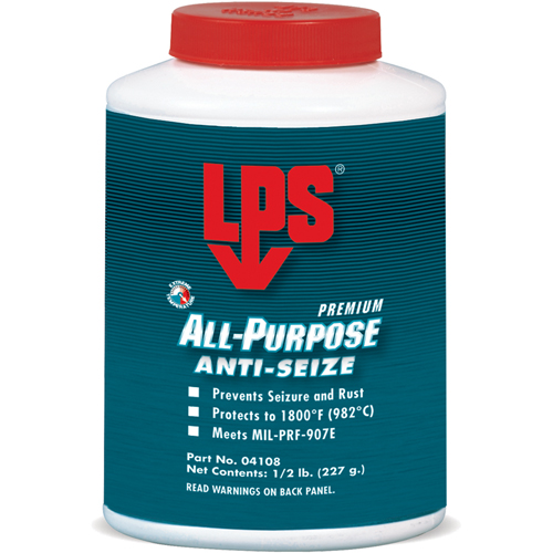 All-Purpose Anti-Seize, 1/2 lbs., Bottle, 1800°F (982°C) Max. Temp Pryde Industrial Inc.