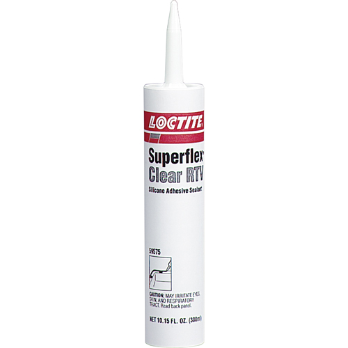LOCTITE Superflex RTV Silicone Adhesive Sealant, Cartridge, Clear