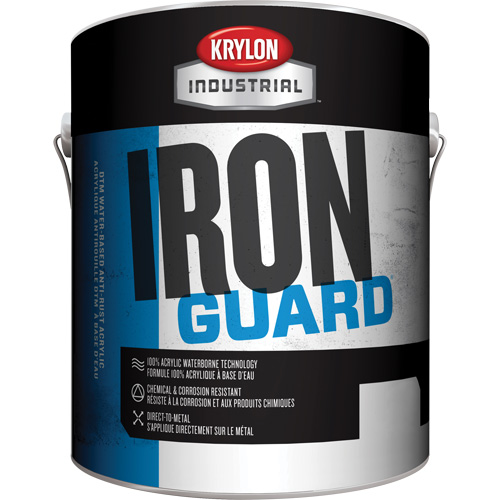 Industrial Iron Guard&reg; Water-Based Enamel, 3.78 L, Gallon, Red Pryde Industrial Inc.