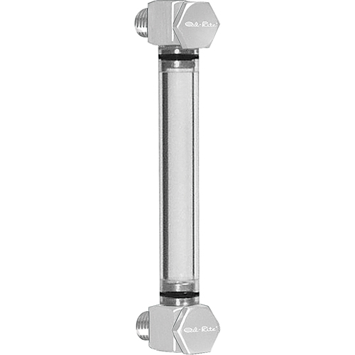 Round Nylon Liquid Level Gauge, Threaded, 10" L, 205°F (96.11° C) Pryde Industrial Inc.