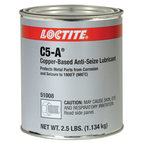 Loctite&reg; 8008 C5-A Copper Anti-Seize Lubricant, 2.5 lbs., Can, 1800°F (982°C) Max Temp. Pryde Industrial Inc.