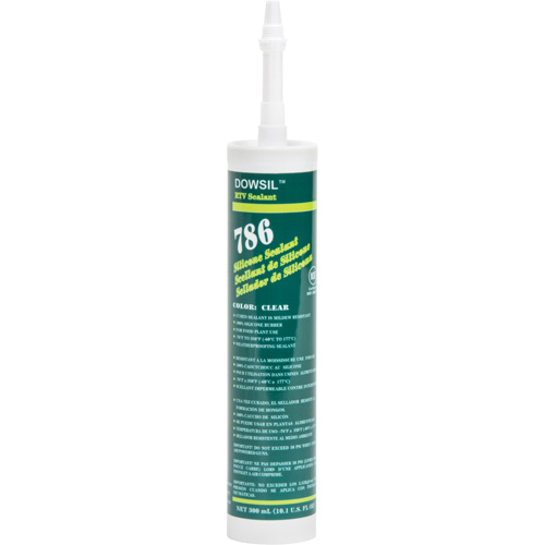 Scellant &agrave; la silicone, 300 ml, Cartouche, Transparent Pryde Industrial Inc.