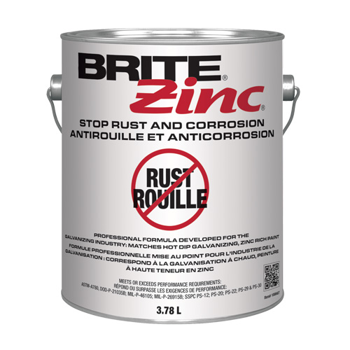 BRITE Zinc&reg; Corrosion Inhibitor, Gallon Pryde Industrial Inc.