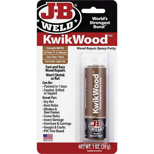 Colle &eacute;poxyde KwikWood, 2 oz, B&acirc;ton, Havane Pryde Industrial Inc.