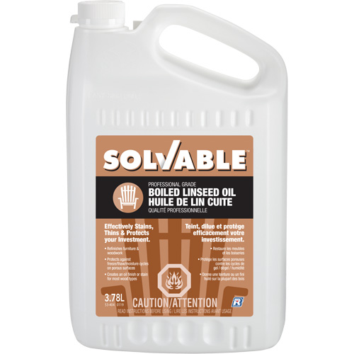 Boiled Linseed Oil, Jug, 3.78 L Net Volume Pryde Industrial Inc.