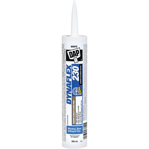 Dynaflex 230&reg; Premium Elastomeric Sealant, 300 ml, Cartridge, White Pryde Industrial Inc.