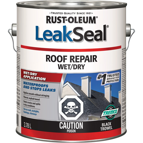 Produit de r&eacute;paration de toit sec/humide LeakSeal Pryde Industrial Inc.