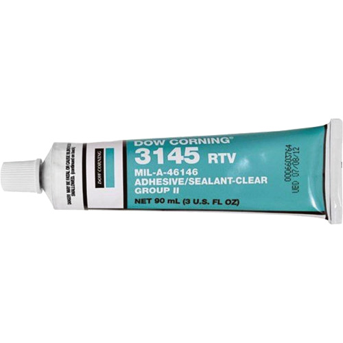 Dowsil RTV 3145 Silicone Adhesive Sealant MIL-A-46146, Tube, Clear Pryde Industrial Inc.