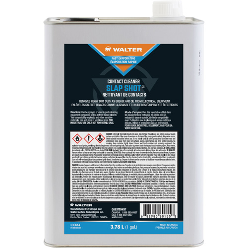 Nettoyant pour contacts SLAP SHOT, Cruche Pryde Industrial Inc.