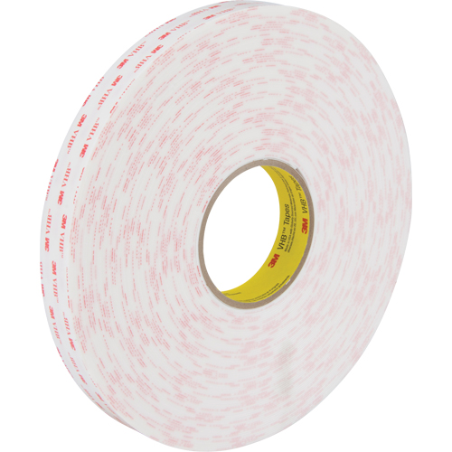 VHB Tape 4950, 33 m (108') L x 25.4 mm (1") W, 45 mils, Acrylic Pryde Industrial Inc.