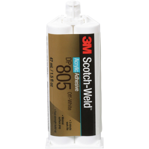 Adh&eacute;sif acrylique Scotch-Weld, Deux composants, Cartouche double, 1,6 oz liq., Blanc cass&eacute; Pryde Industrial Inc.