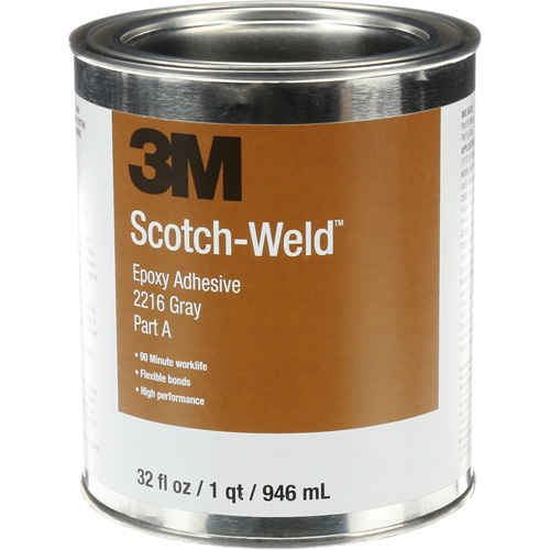 Scotch-Weld Adhesive, 32 fl. oz., Kit, Two-Part, Grey Pryde Industrial Inc.