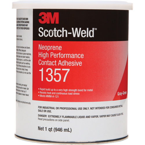 Colle contact haute performance &agrave; base de n&eacute;opr&egrave;ne, Canette, 32 oz liq., Gris Pryde Industrial Inc.