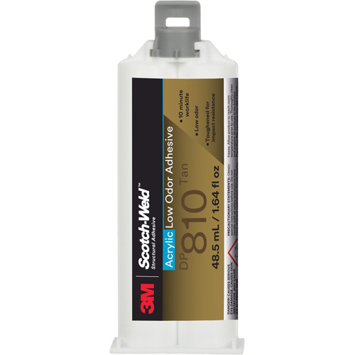 Scotch-Weld Low-Odor Acrylic Adhesive, Two-Part, Cartridge, 1.64 fl. oz., Off-White Pryde Industrial Inc.