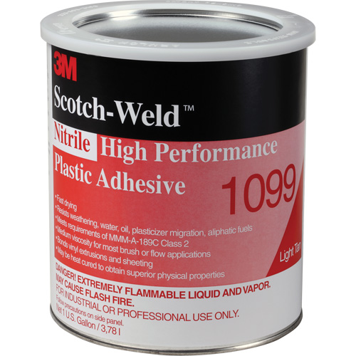 Plastic Adhesive, 1 gal., Can, Lavender Pryde Industrial Inc.