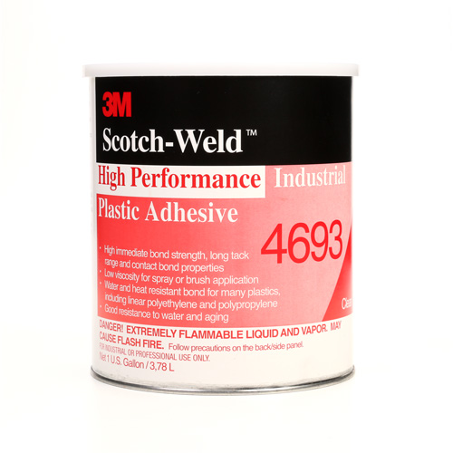 Adh&eacute;sif en plastique industriel haute performance, 1 gal., Gallon, Jaune Pryde Industrial Inc.