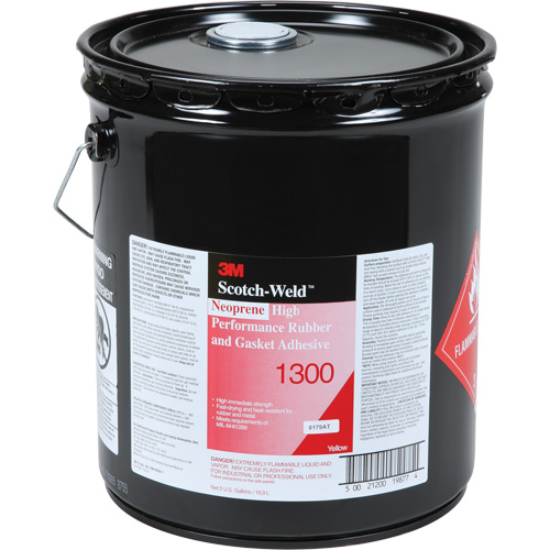 High-Performance Rubber & Gasket Adhesive, Pail, Yellow Pryde Industrial Inc.