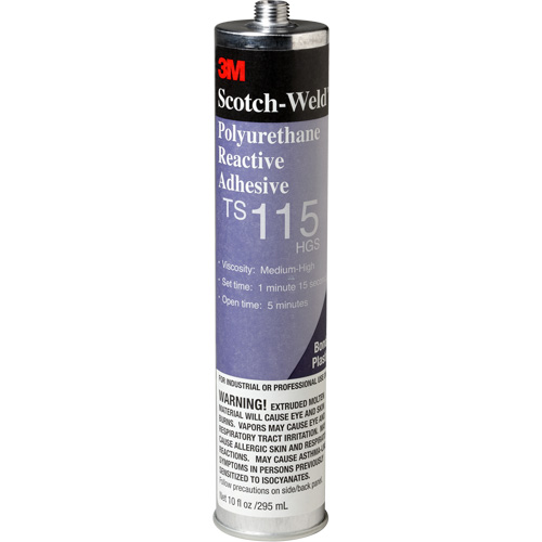 Scotch-Weld PUR Adhesive, 10 oz., Cartridge, Clear Pryde Industrial Inc.