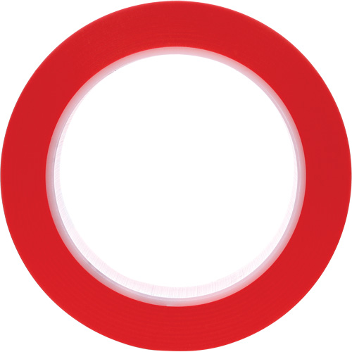 Ruban en vinyle 471, 25,4 mm (1") la x 32,9 m (108') lo, 5,2 mils, Rouge Pryde Industrial Inc.