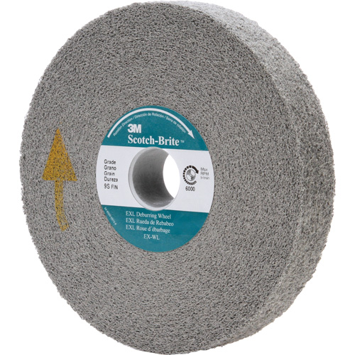 Meule d'&eacute;barbage EXL Scotch-Brite, 6" x 1", Arbre de 1" Pryde Industrial Inc.