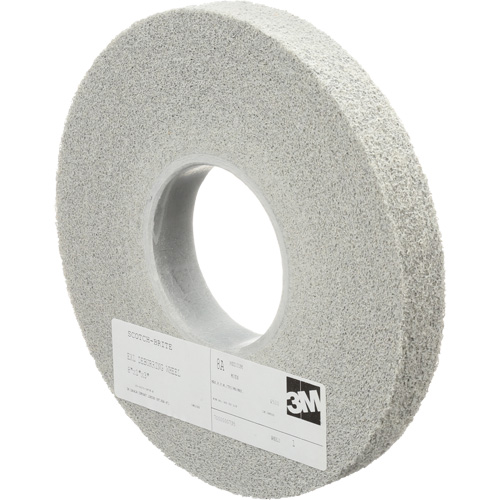 Meules d'&eacute;barbage EXL Scotch-Brite, 8" x 1", Arbre de 3", Oxyde d'aluminium Pryde Industrial Inc.