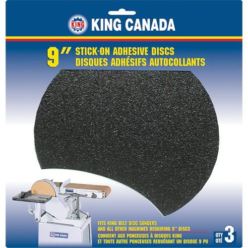 Wood Sanding Disc, 9" Dia., 60 Grit Pryde Industrial Inc.