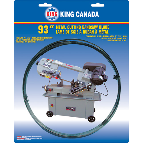 General Purpose Band Saw Blade, Bi-Metal, 93" L x 3/4" W x 0.032" Thick, 6-10 TPI Pryde Industrial Inc.