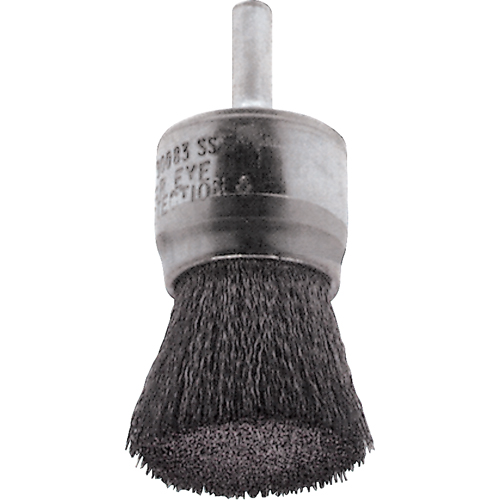 Brosses mont&eacute;es &agrave; fils cr&ecirc;p&eacute;s, 1/2", Fils 0,02", Tige 1/4" Pryde Industrial Inc.