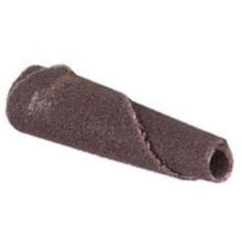 Cartouche de bande abrasive conique ALO, 180 Grain, 3/16" dia., Oxyde d'aluminium, 1" lo, 1/8" Dimension de l'arbre Pryde Industrial Inc.