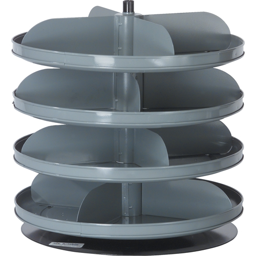 Rotabin&reg; Storage Units, 60 lbs. Capacity per Level, 6 Level, 26-1/8" H x 17" Dia. Pryde Industrial Inc.