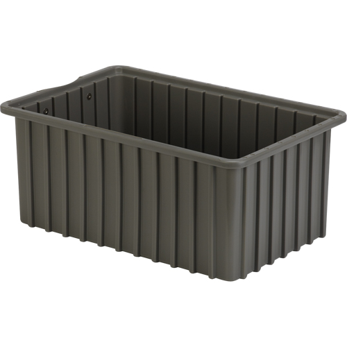 Contenants Divider Box, Poly&eacute;thyl&egrave;ne, 16,5" la x 10,9" p x 7" h, Gris Pryde Industrial Inc.