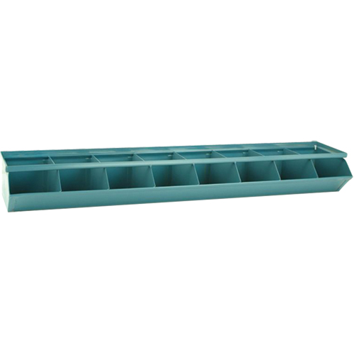 Bacs sectionnels superposables, Cap. 100 lb, 37" la x 8" p x 4-1/2" h, Bleu Pryde Industrial Inc.