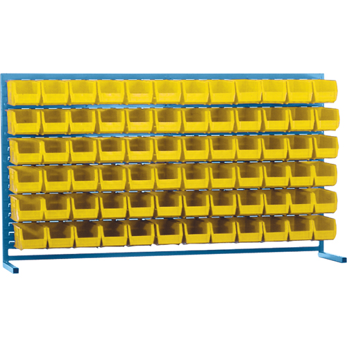 Rayonnage &agrave; persienne avec bacs, 72 bacs, 72" la x 15" p x 40" h Pryde Industrial Inc.