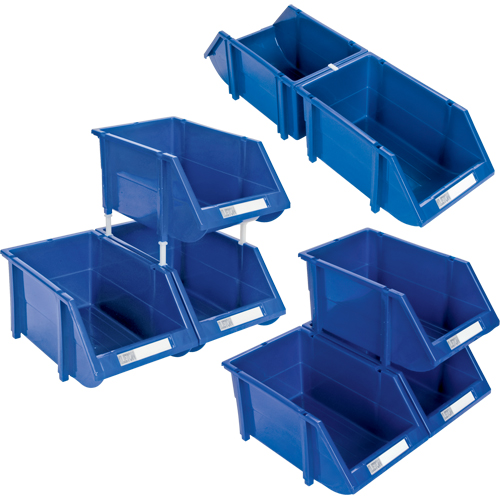 Bac empilable & &agrave; suspendre, 7-7/8" la, 7" h x 17-11/16" p, Bleu Pryde Industrial Inc.