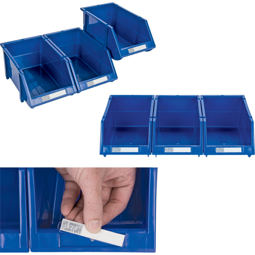Bac empilable & &agrave; suspendre, 7-7/8" la, 7" h x 17-11/16" p, Bleu Pryde Industrial Inc.