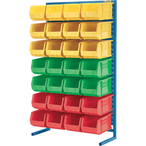 Supports fixes pour contenants - &agrave; un cot&eacute; - Support seulement, 36" la x 12" p x 61" h Pryde Industrial Inc.