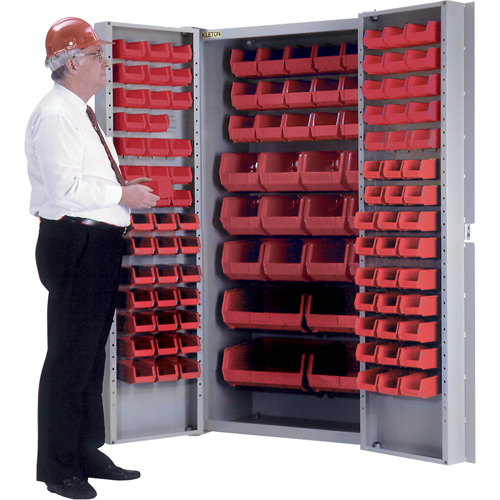 Deep-Door Combination Cabinet, 38" W x 24" D x 72" H, 36 Shelves Pryde Industrial Inc.