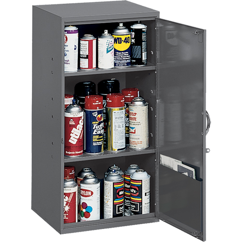 Armoires utilitaires, Acier, 2 Tablettes, 32-3/4" h x 19-7/8" la x 14-1/4" P, Gris Pryde Industrial Inc.