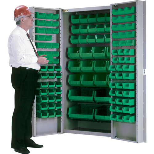 Deep-Door Combination Cabinet, 38" W x 24" D x 72" H, 36 Shelves Pryde Industrial Inc.