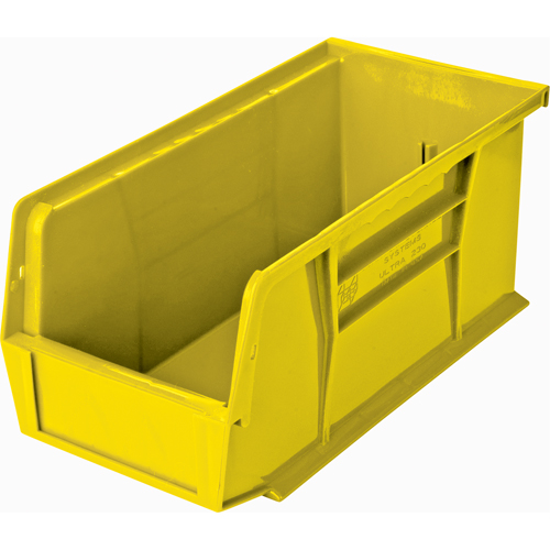 Ultra Stack & Hang Bin, 5-1/2" W x 5" H x 10-7/8" D, Yellow Pryde Industrial Inc.