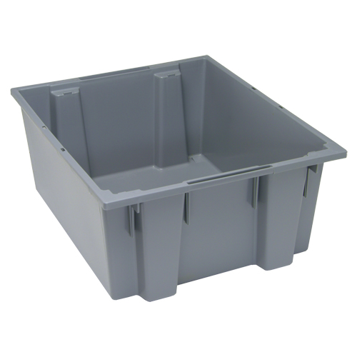 Contenants Stack & Nest, 10" x 23,5" x 19,5", Gris Pryde Industrial Inc.