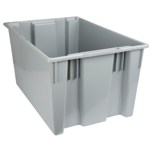 Contenants Stack & Nest, 15" x 29,5" x 19,5", Gris Pryde Industrial Inc.