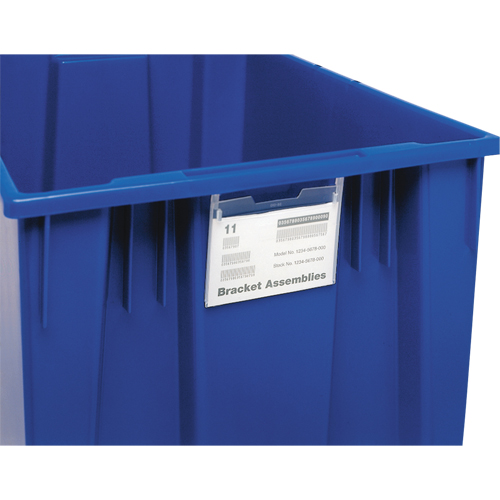 Support d'&eacute;tiquette pour contenant Stack & Nest Pryde Industrial Inc.
