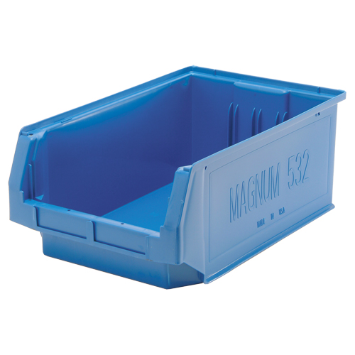 Giant Stacking Containers, 12.375" W x 19.75" D x 7.875" H, Blue Pryde Industrial Inc.